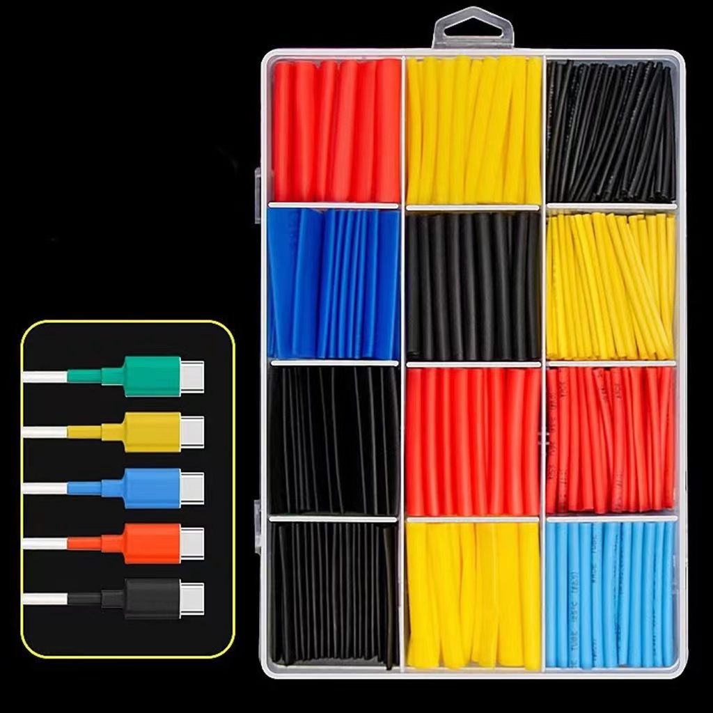 800PCS 580PCS 164PCS Heat Shrink Tube Cable Protector Insulation Heat