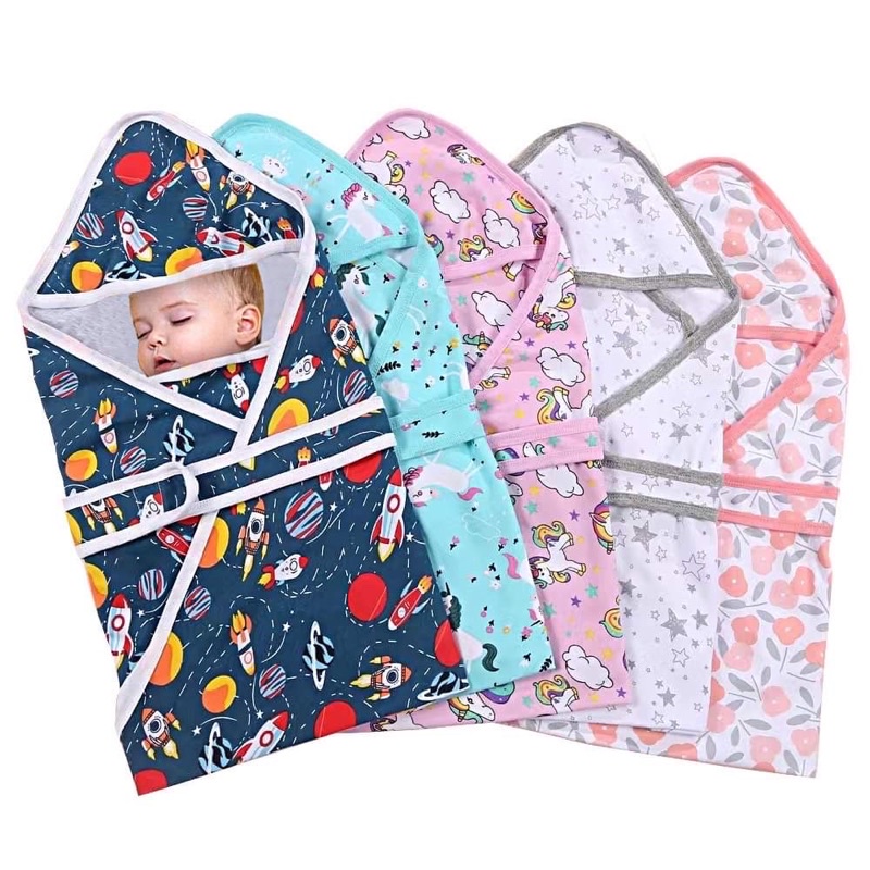 Samarah Hooded Receiving Blanket Newborn Baby Swaddle Shopee