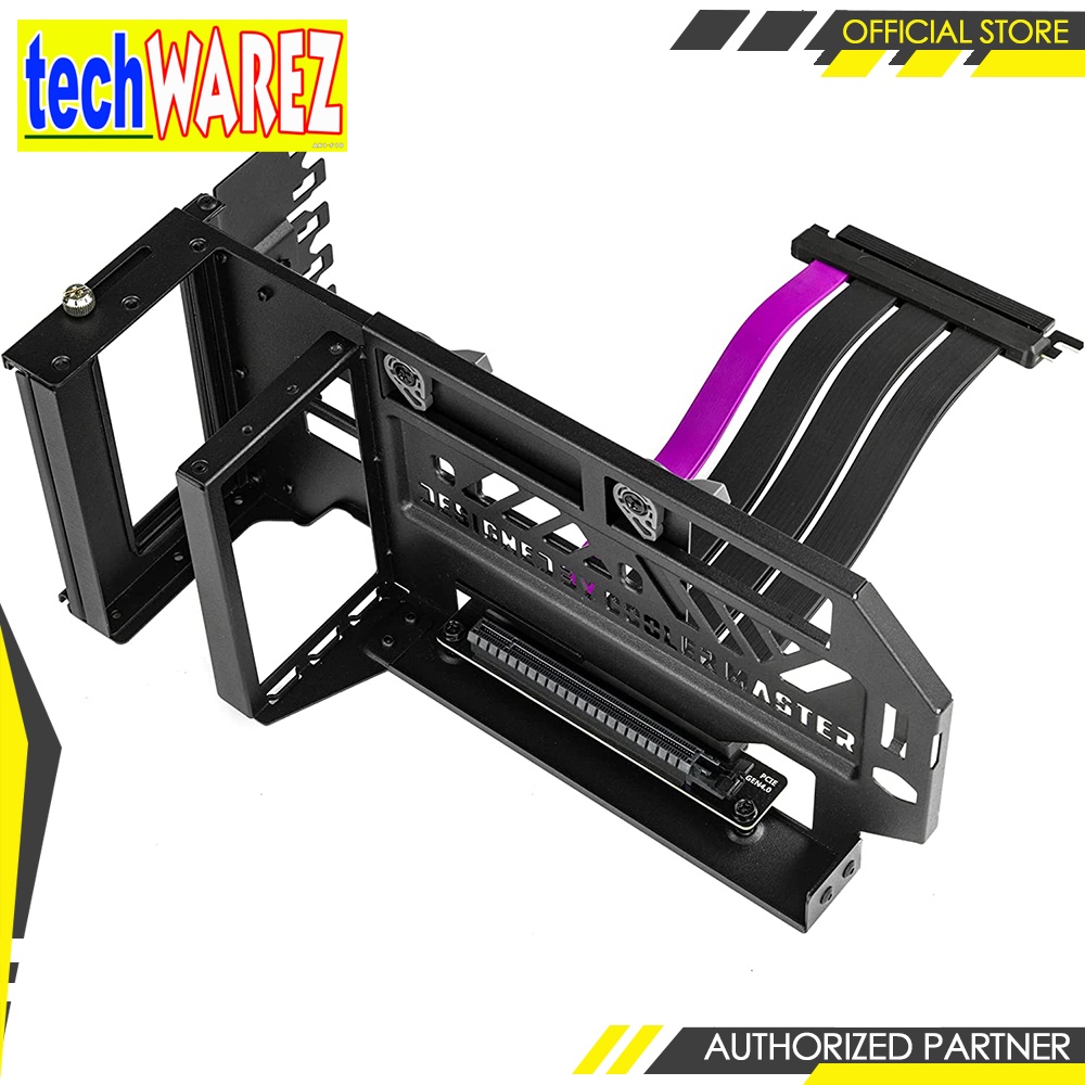 Cooler Master Vertical GPU Mount Kit V3 Riser Cable Gen4 / Backwards ...