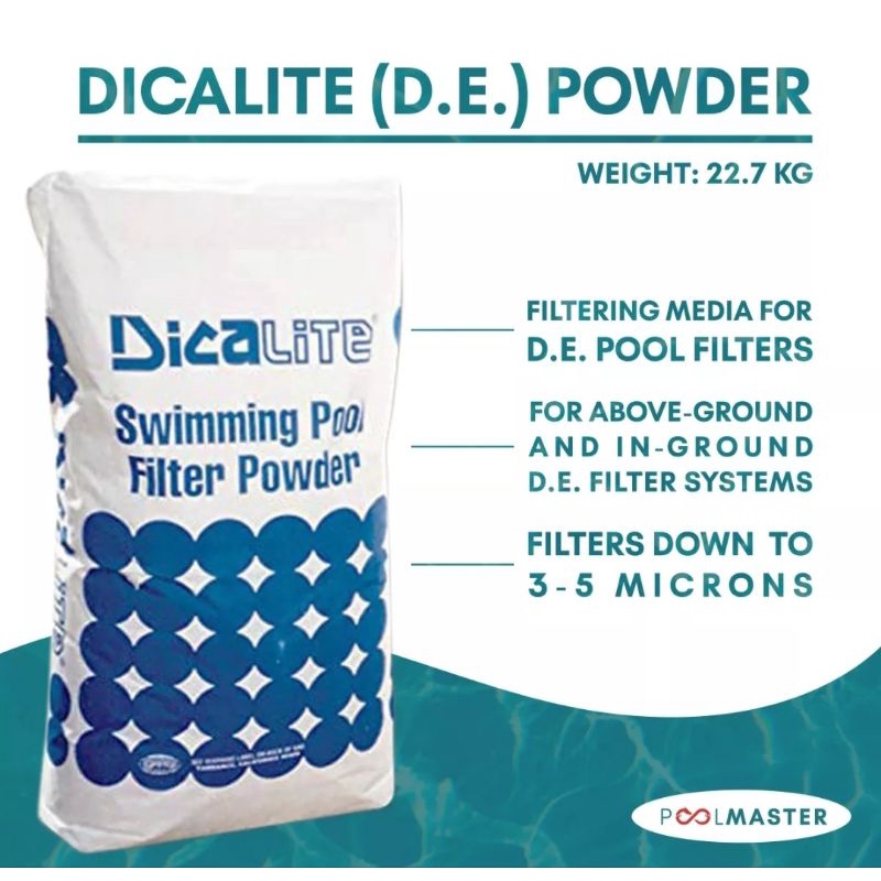 Dicalite Diatomaceous Earth (DE filter powder) for Swimming Pools 22.7 ...