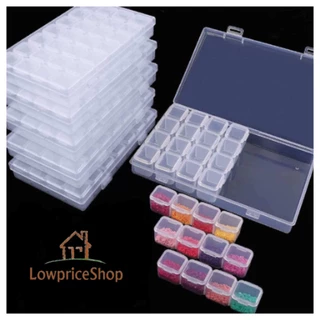 1pc Clear Diy 56-grid Storage Box For Screws, Small Parts, Jewelry, Nail  Art And Other Items