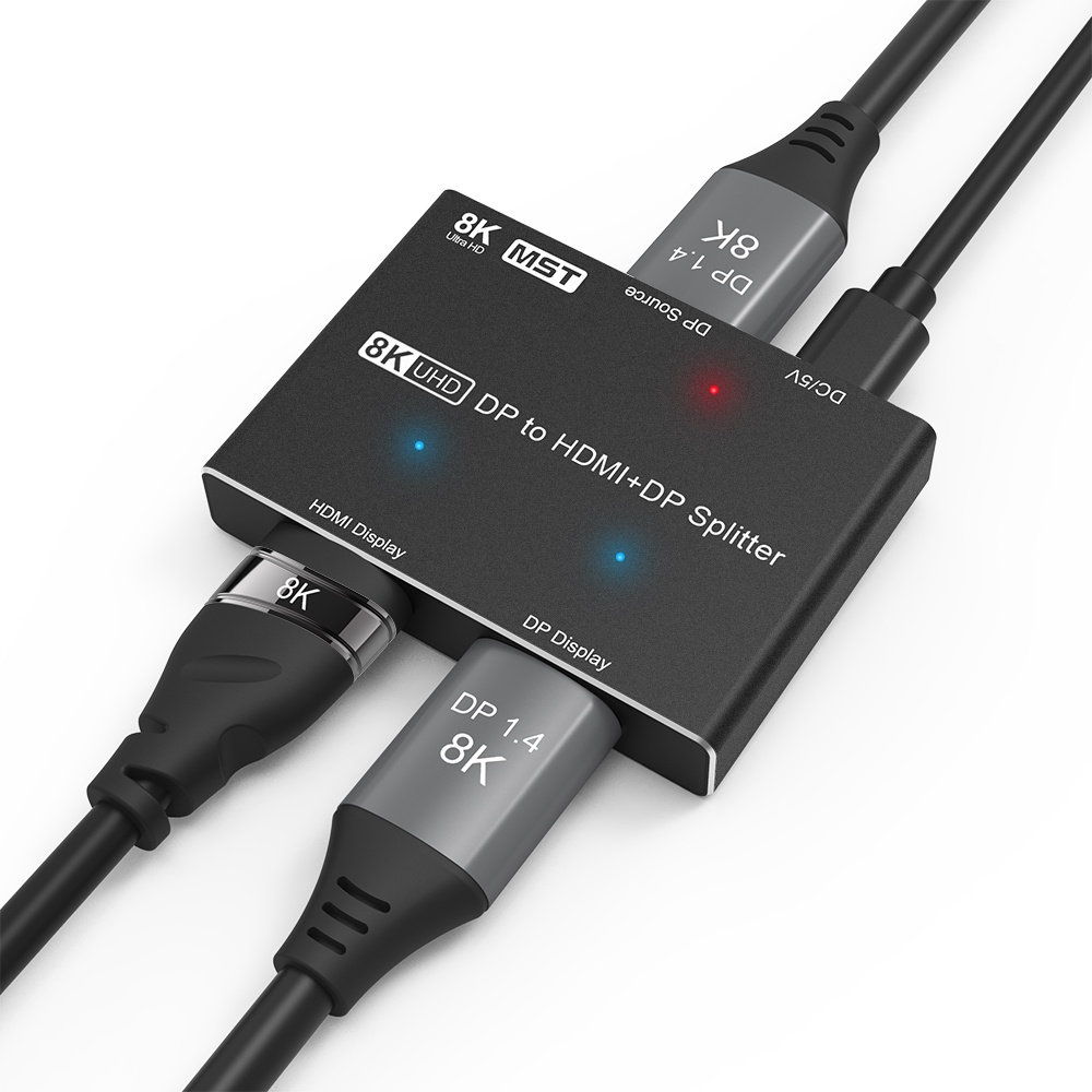 DisplayPort to DisplayPort HDMI Splitter Adapter MST SST 8K@30Hz 4K ...