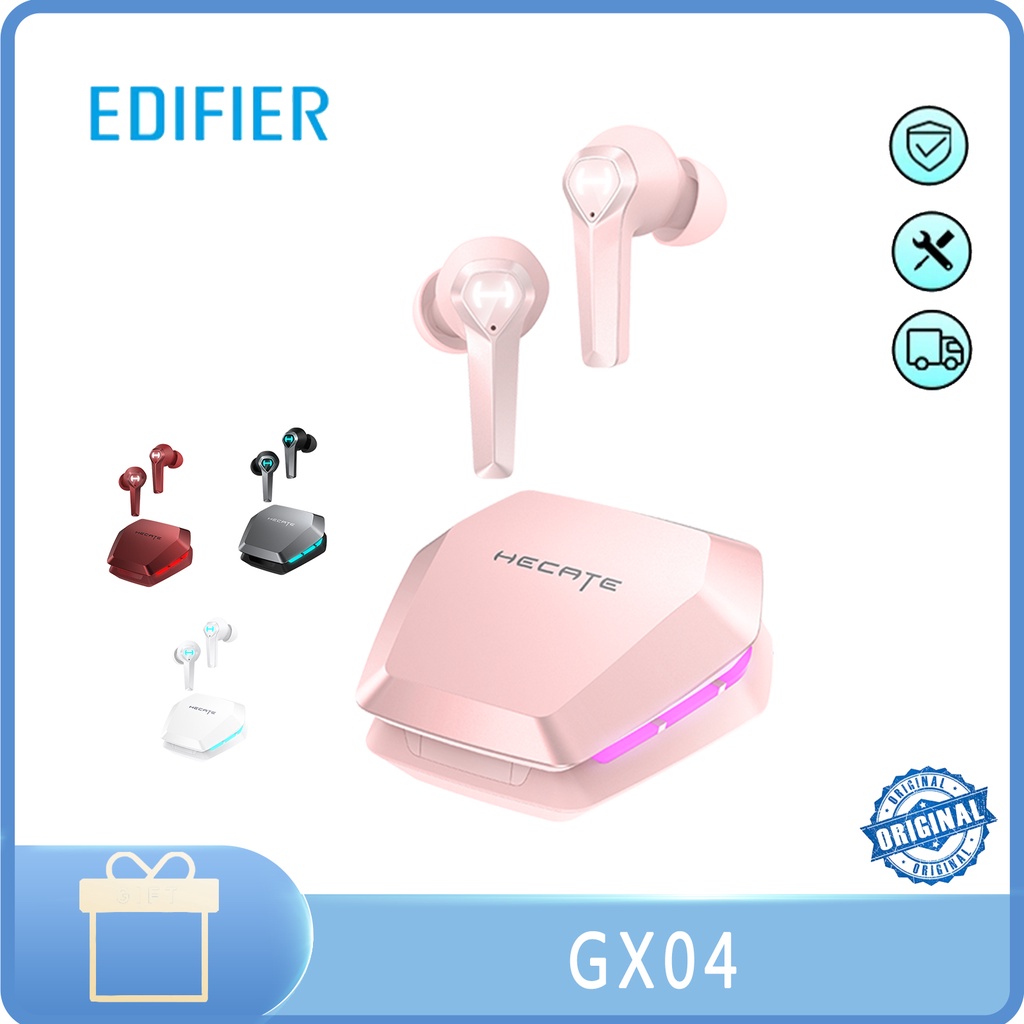 EDIFIER GX04 True Wireless Bluetooth Gaming Headset Noise Cancellation ...