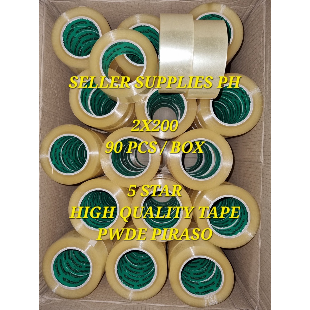 Wholesale Per Box Packaging Tape 90pcs 72pcs 2 inches x200 meters Clear