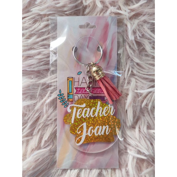 CUSTOMIZED / PERSONALIZED ACRYLIC KEYCHAINS with TASSELS | Shopee ...