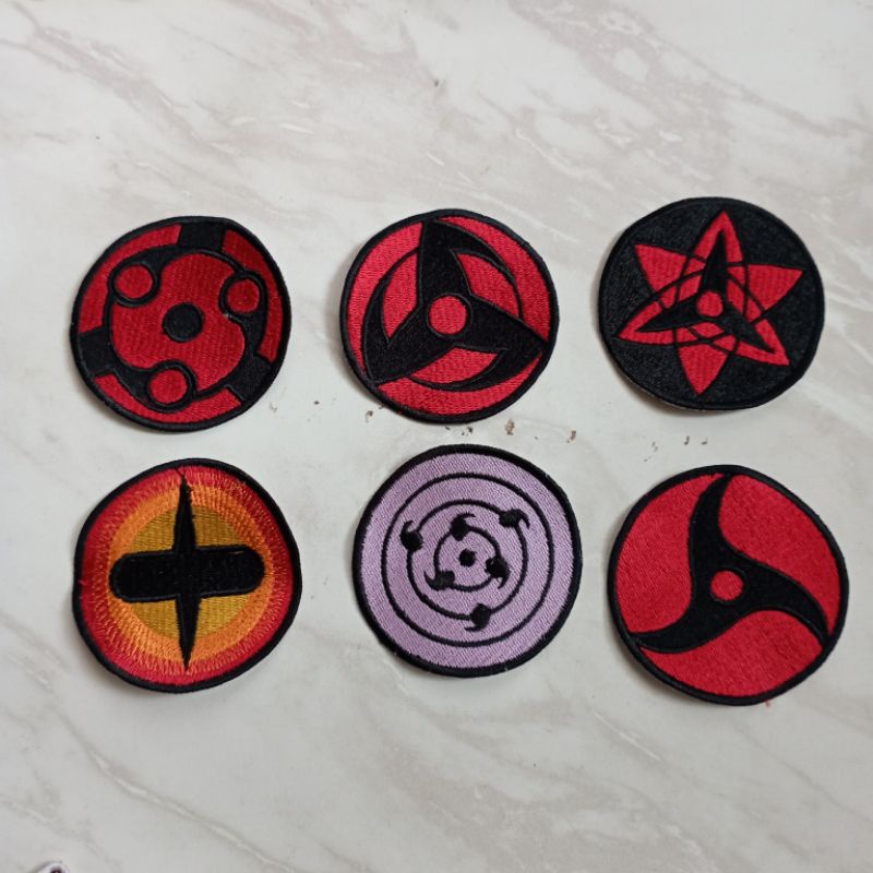 Naruto eyes sharingan/naruto Symbol anime Embroidery patch | Shopee ...