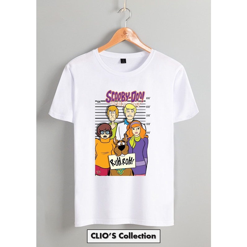 Tshirt Scooby Doo, Fesyen Pria, Pakaian , Atasan di Carousell