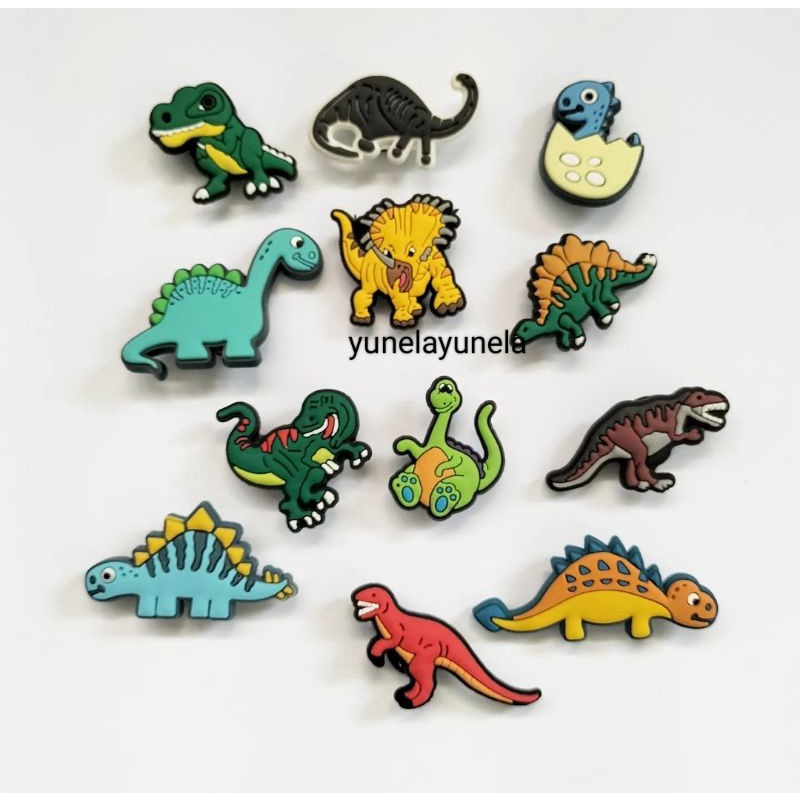 Shoe Charms Clogs Pins Accessory jibbitz Dinosaurs Dino Jurassic World