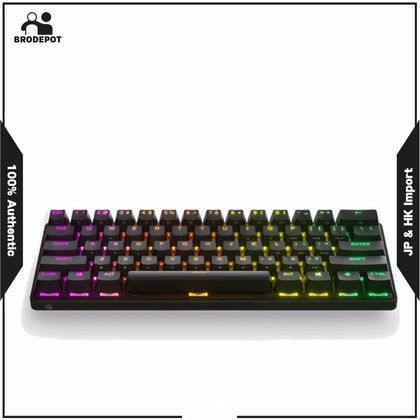 SteelSeries Apex Pro Mini Wireless Mechanical Gaming Keyboard – World's  Fastest Keyboard – Adjustable Actuation – Compact 60% Form Factor – RGB –  PBT Keycaps – Bluetooth 5.0 – 2.4GHz – USB-C