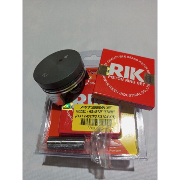 PITSBIKE WAVE 125 XRM 125 RS125 57MM FULL BLANK PISTON KIT FOR MODIFIED COMPRESSION RATIO
