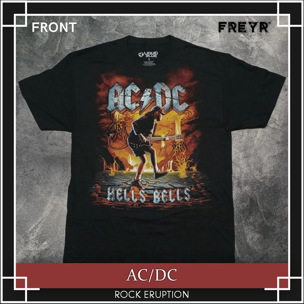 AC/DC Band T-Shirt - Rock Eruption LiquidBlue | Shopee Philippines