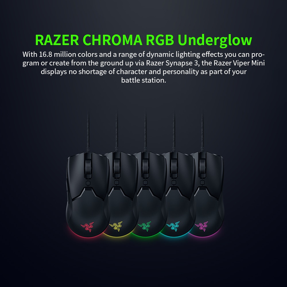 Razer Viper Mini Wired Mouse Lightweight Gaming Mice RGB E-Sports Mouse ...