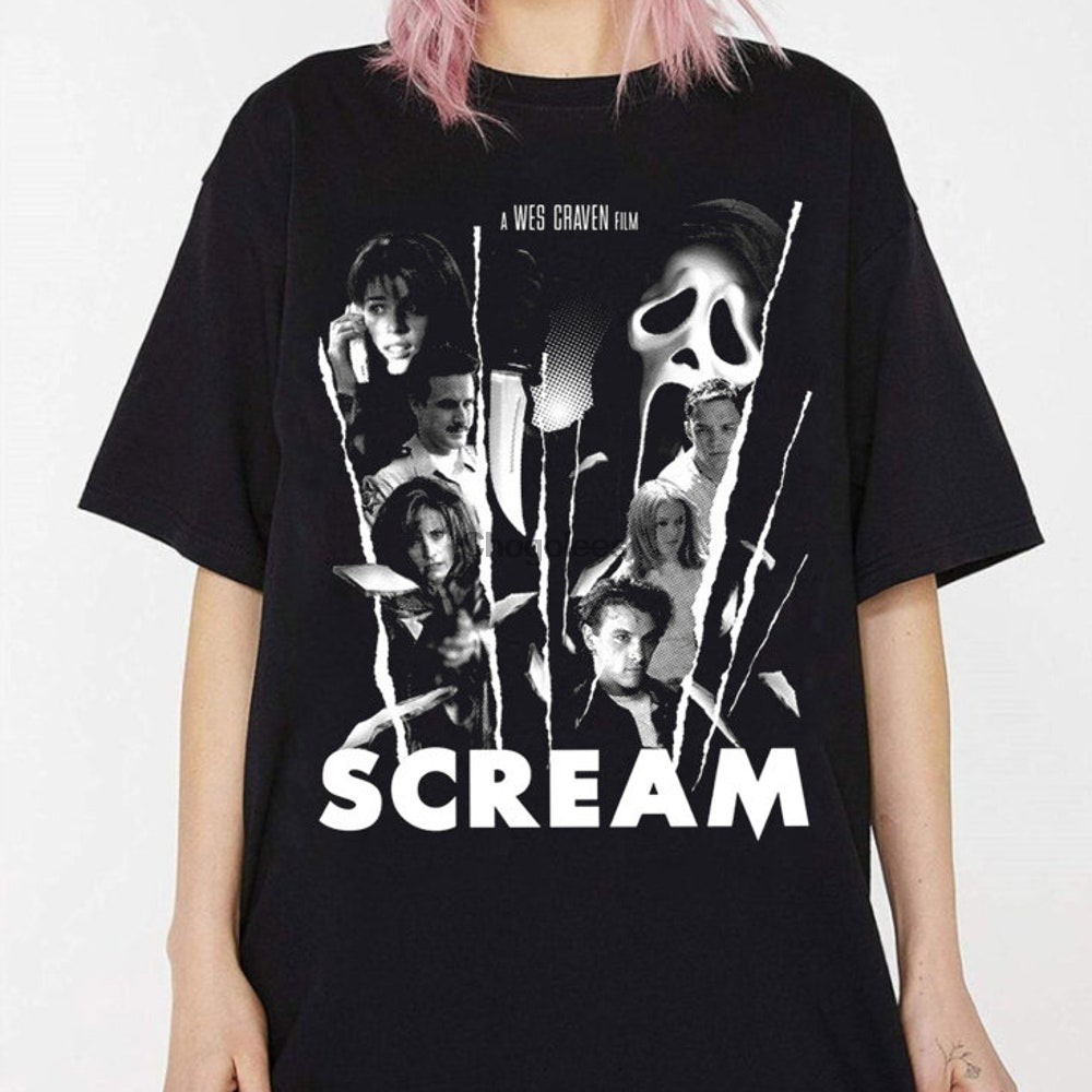 Scream Movie Shirt Ghostface Shirt Scream Characters Shirt 90s movie