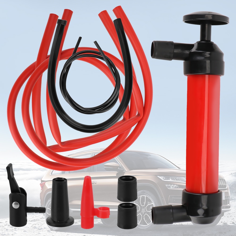 Manual Oil Transfer Pump - 5L/min Portable Siphon For Fuel And Fluids
