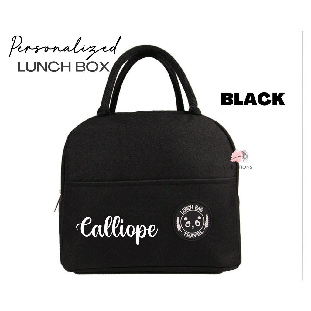 Personalized lunch outlet bags