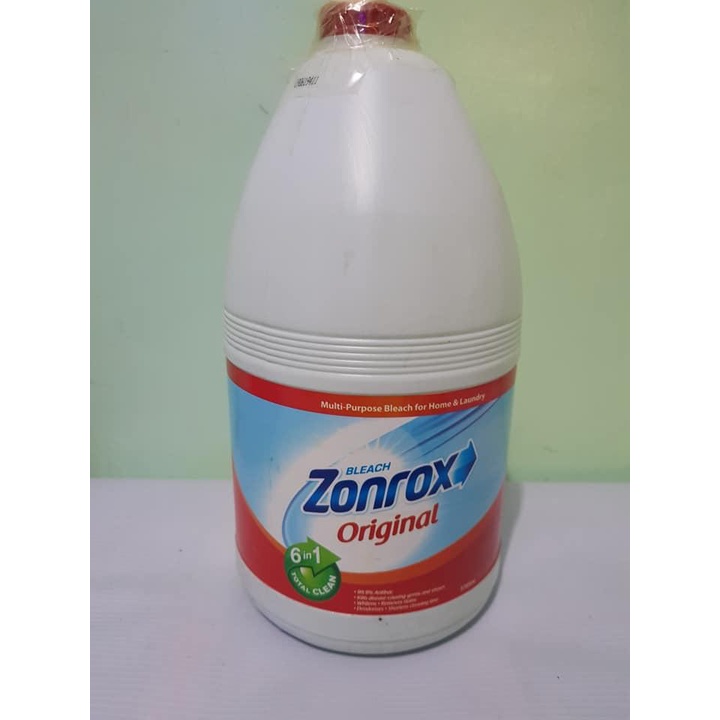 Zonrox Bleach Original 6 In 1 Total Clean Pack Of 1 Piece X 1 Gallon