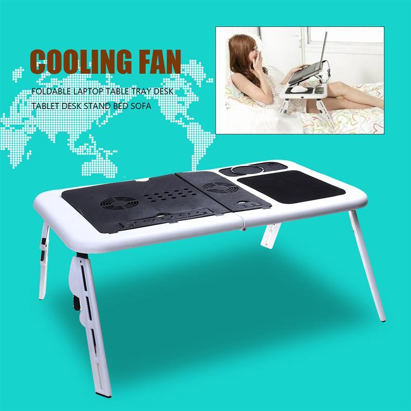 Myx Choices | Portable Folding Laptop Table with Dual Cooling Fans ...