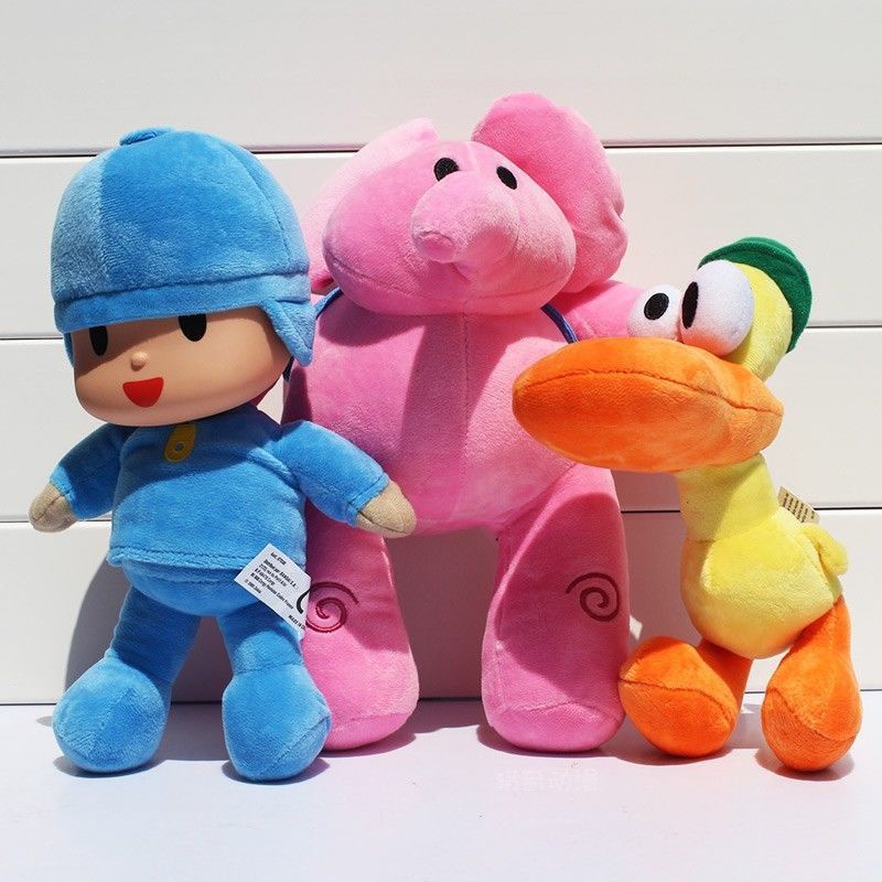 Ready Stock Pocoyo Elly Pato Loula Soft Plush Stuffed Figure Toy