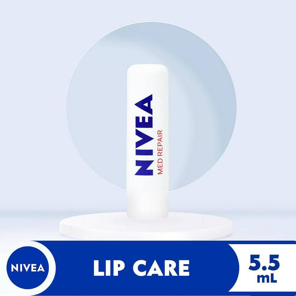 ☈NIVEA Lip Care Med Repair with Lip Balm with SPF 15, 5.5ml Shopee