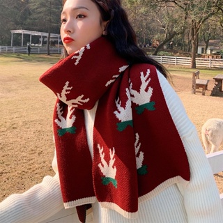 Dorkasm Christmas Scarf for Women Knitted Oblong Wrap Neck Unique