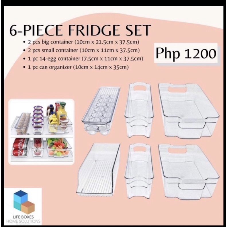 Organizer ref Acrylic set of 6pcs bestseller fridge set REFRIGERATOR  ORGANIZER new arrival!