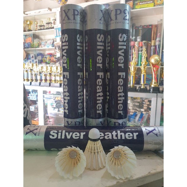 XP2 Silver Feather Badminton Shuttlecock ORIGINAL Speed 77