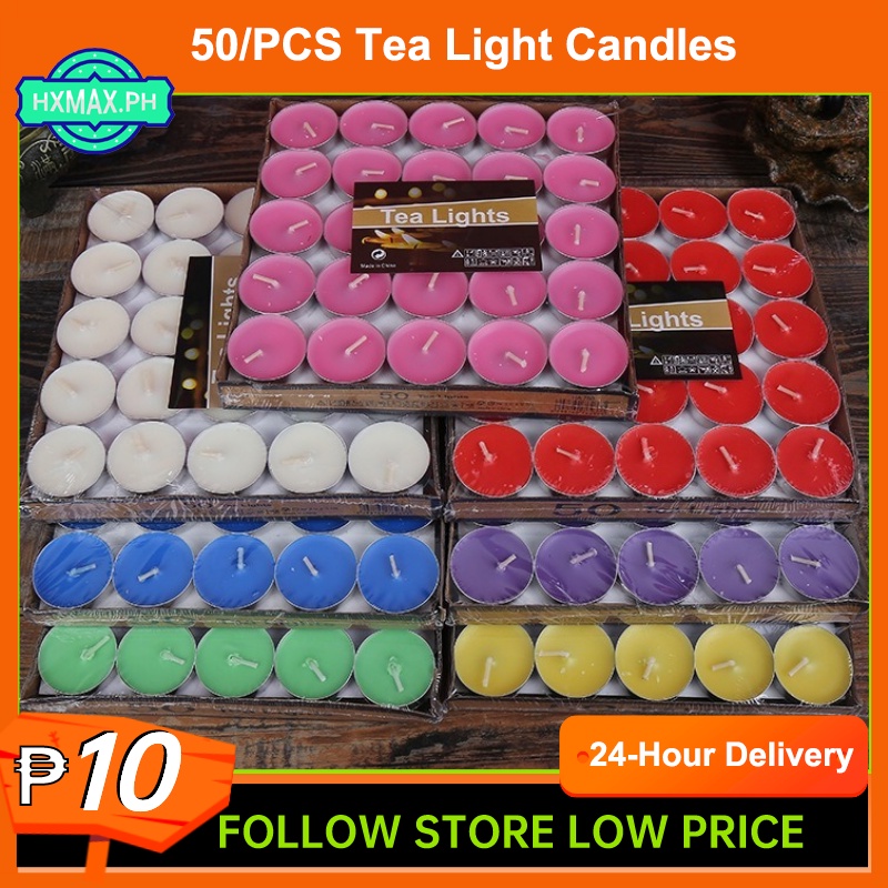 In Stock 50pcs/Tea light Candles Metal Cup vigil Wedding Light tealight