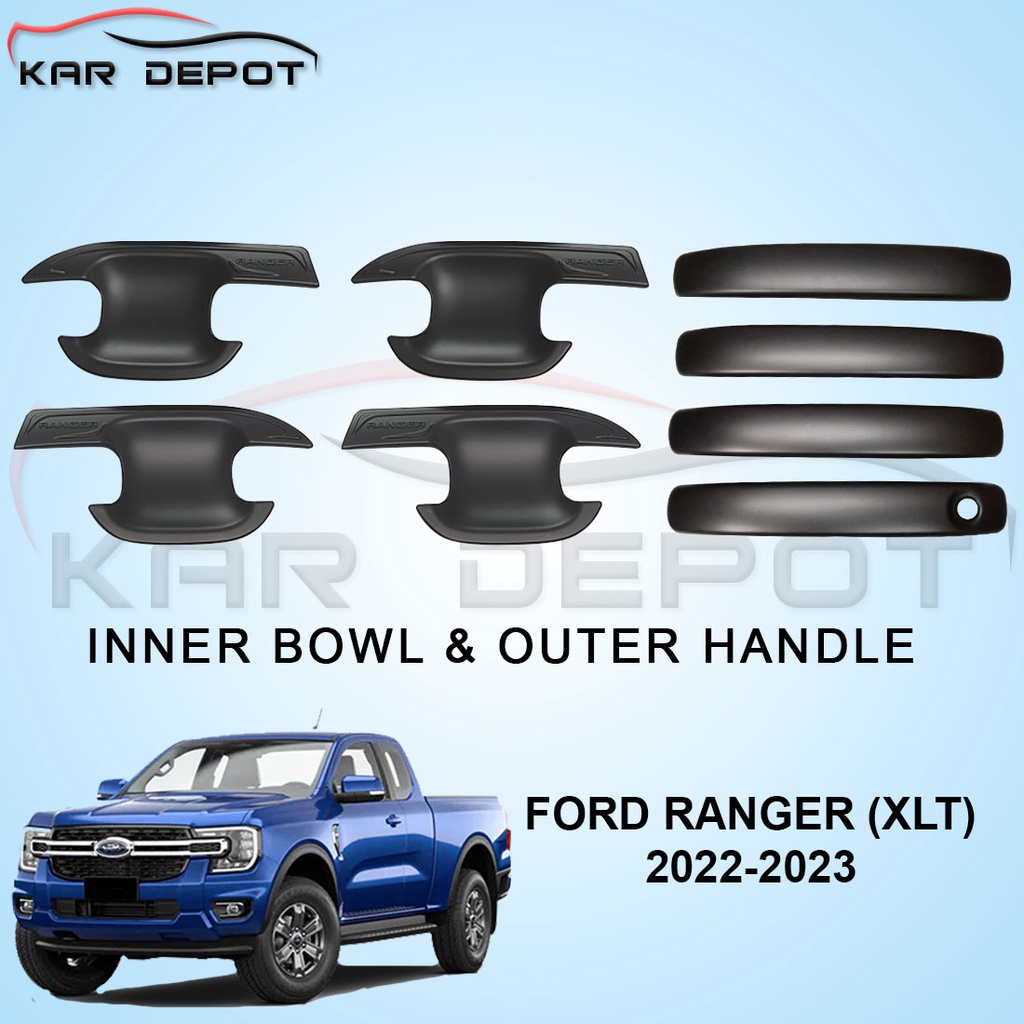 FORD RANGER (XLT) 2022-2023 INNER BOWL & OUTER HANDLE COVER | Shopee ...
