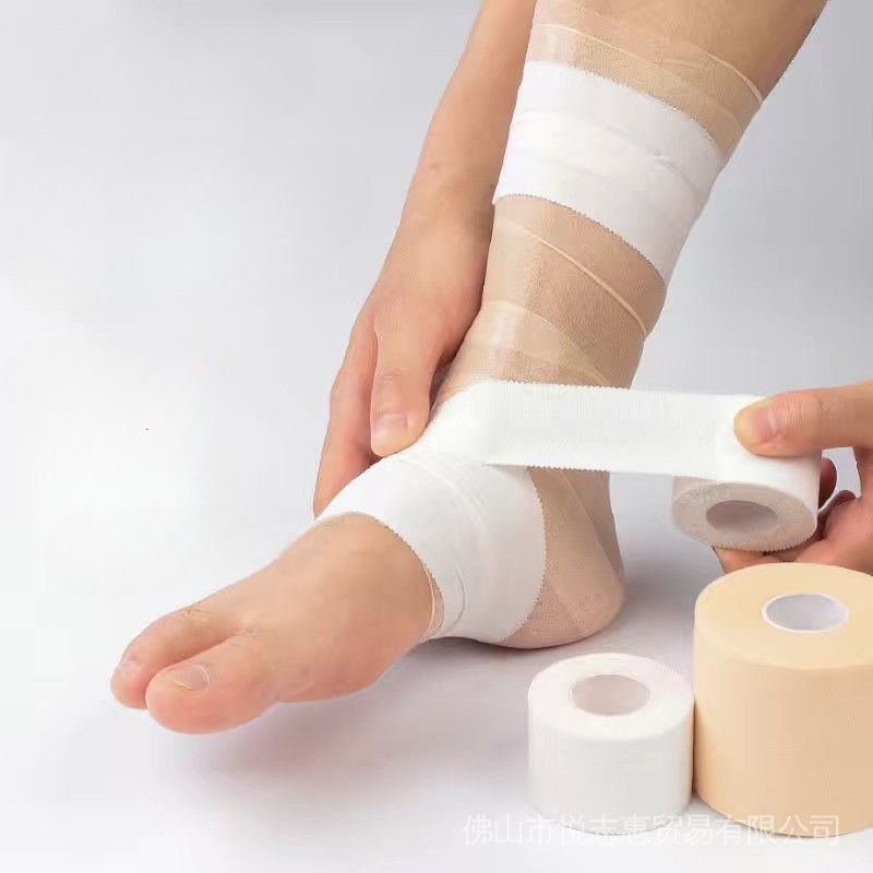 Foot Bandage White Patch Sports Tape Tape Basketball Football Ankle