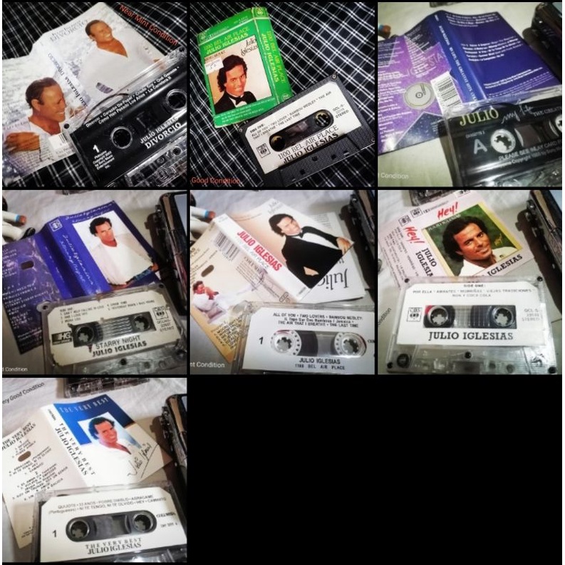 Julio Iglesias Cassette Tapes Vintage Cassette Tapes Original Cassettes