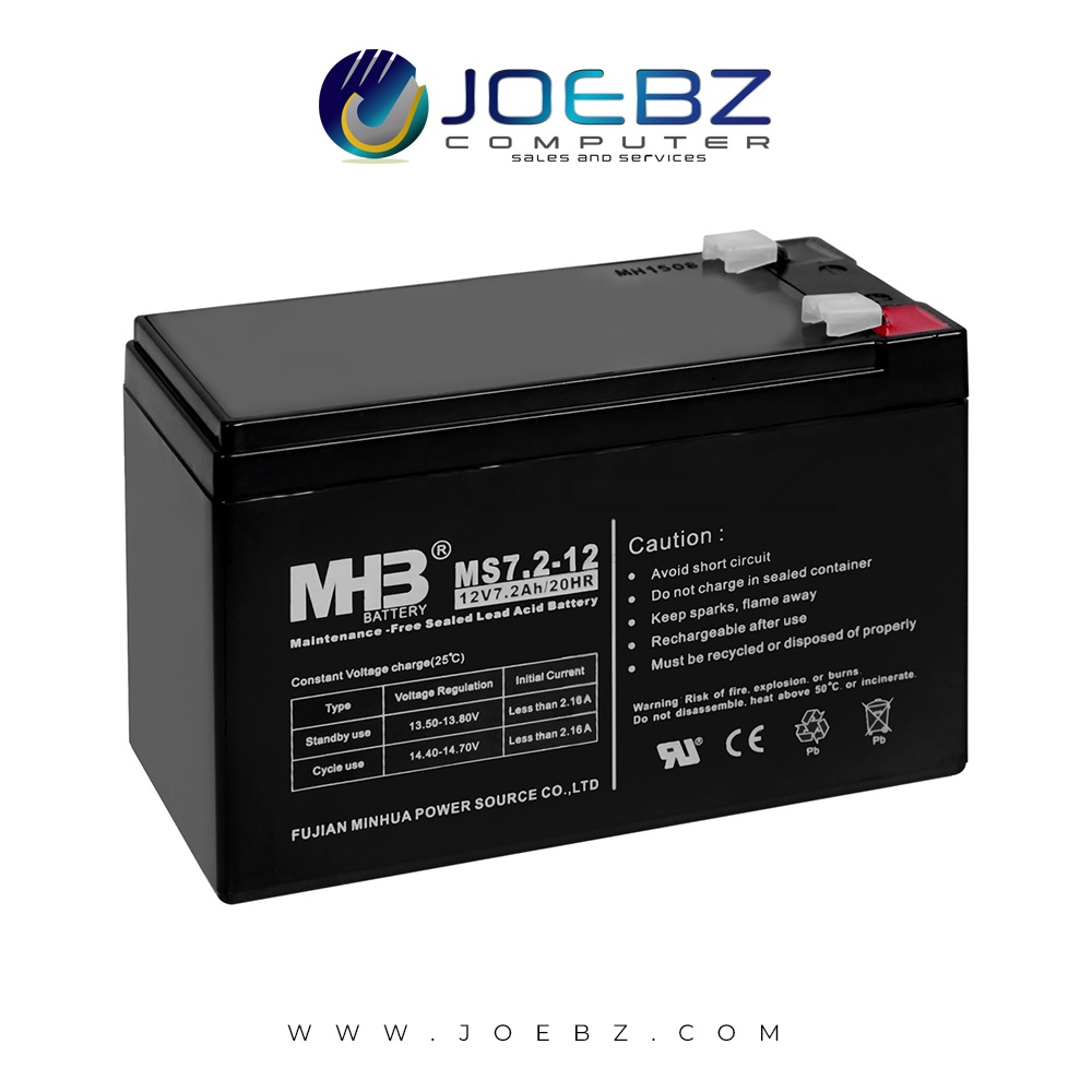 MHB UPS Battery 12V 7 Ah | Shopee Philippines