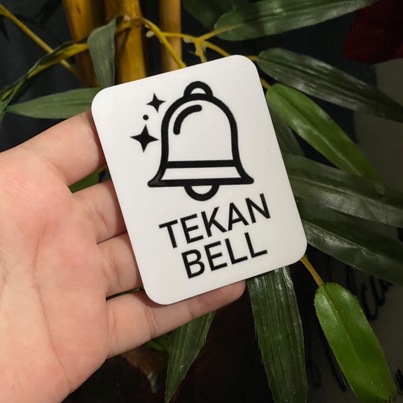 [REAL Picture] Acrylic Press Bell / Acrylic Sign Board / Press Bell ...
