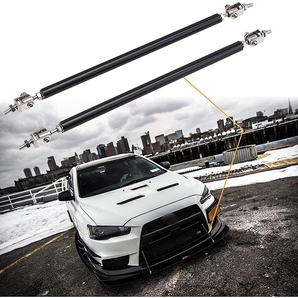 Universal Racing Adjustable Front Rear Bumper Lip Splitter Support Bar ...