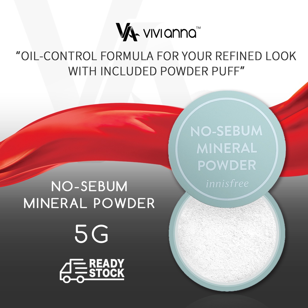 100 Korea Innisfree NoSebum Mineral Powder 5g, Best Seller Innisfree