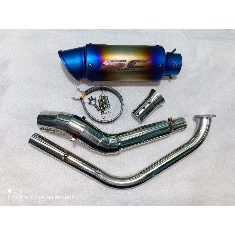 Sc Project with Elbow Stainless for Yamaha R15 V3/V4 | MT15 | XSR155 ...