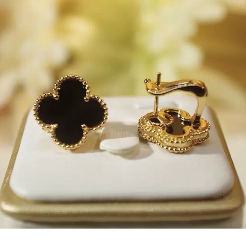 Classic Four-Leaf Clover Clipped Earrings Perfect Gift For Ladies E186 ...