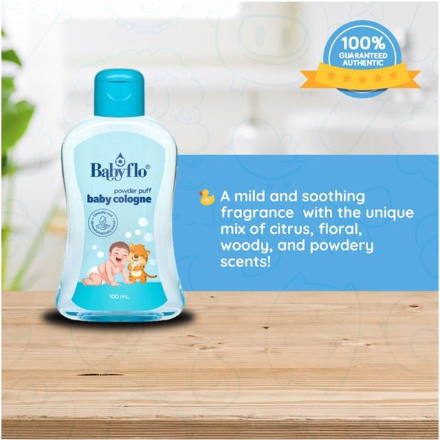 Babyflo Baby Cologne Powder Puff 100mL Pack of 2 | Shopee Philippines