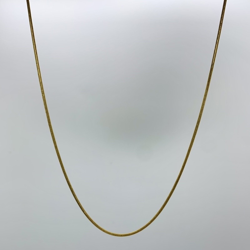 Cabalen Chains Round Chain Necklace Gold Plated Stainless Steel Non