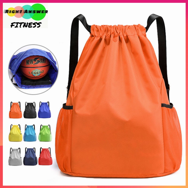 Lightweight Basketball Shoulder Bag Waterproof Drawstring Large Capacity  Bundle Pocket Exercise Training Fitness Sports Backpack