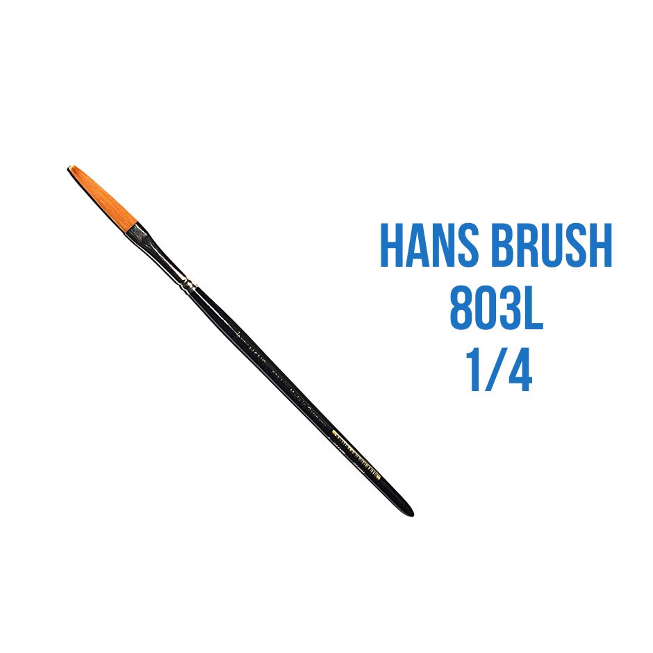 HANS Lettering Brush 803l Sold Per Piece Flat Nylon Artist Brushes Oil ...