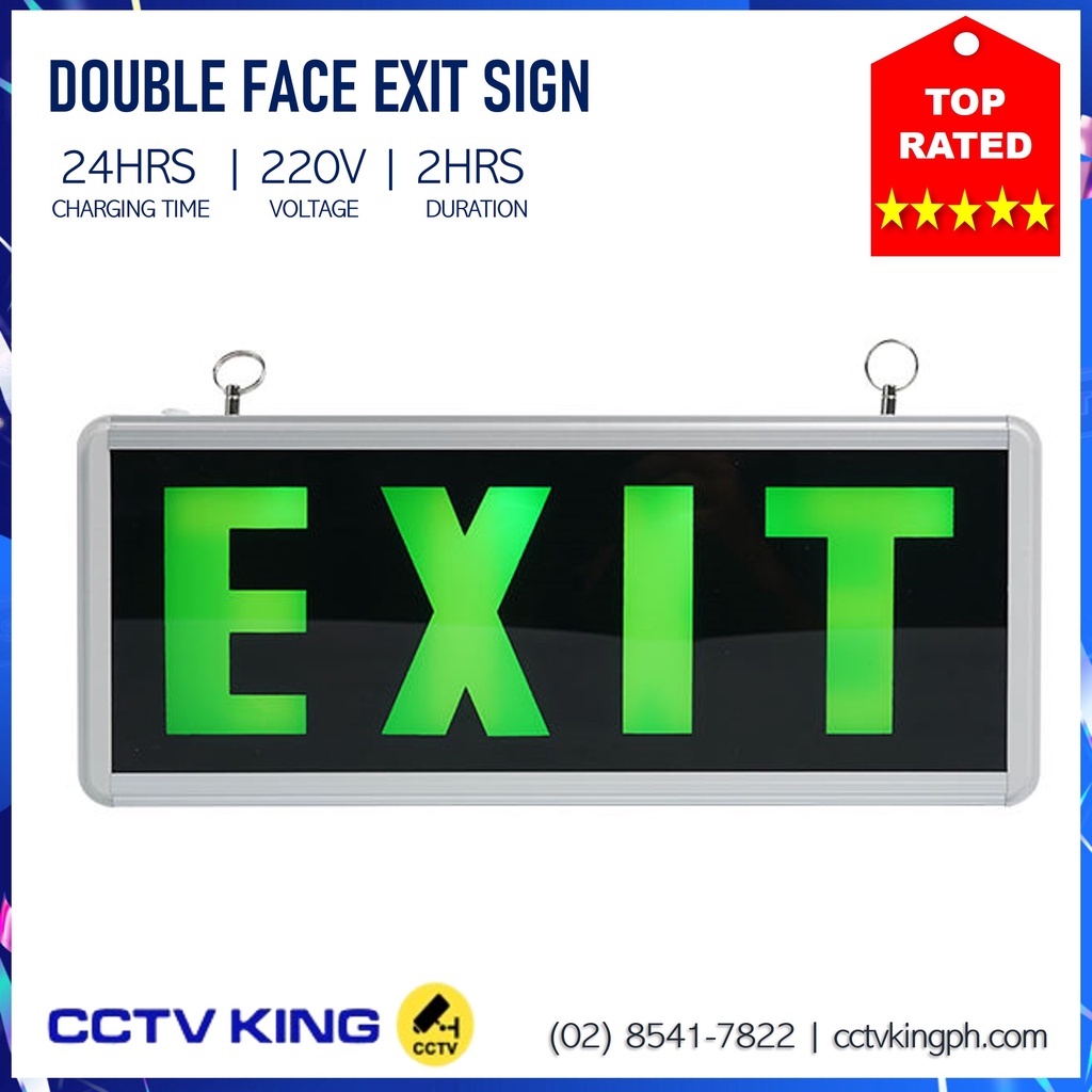 Exit Sign lighted Exit Sign Fire Exit Sign Shopee Philippines