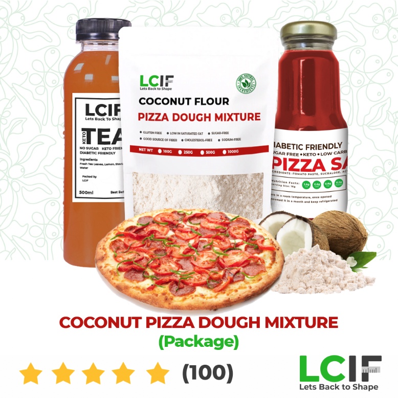 Coconut Flour Pizza Dough Ready Mixture 100g Low Carb Keto Friendly