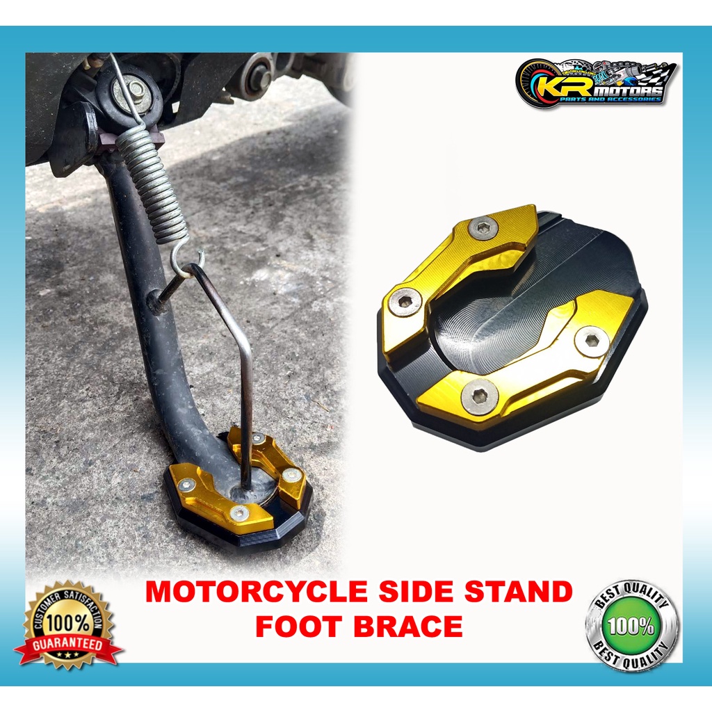 Full CNC Alloy Side Stand Foot Brace for Motorcycle, Scooters Nmax V2