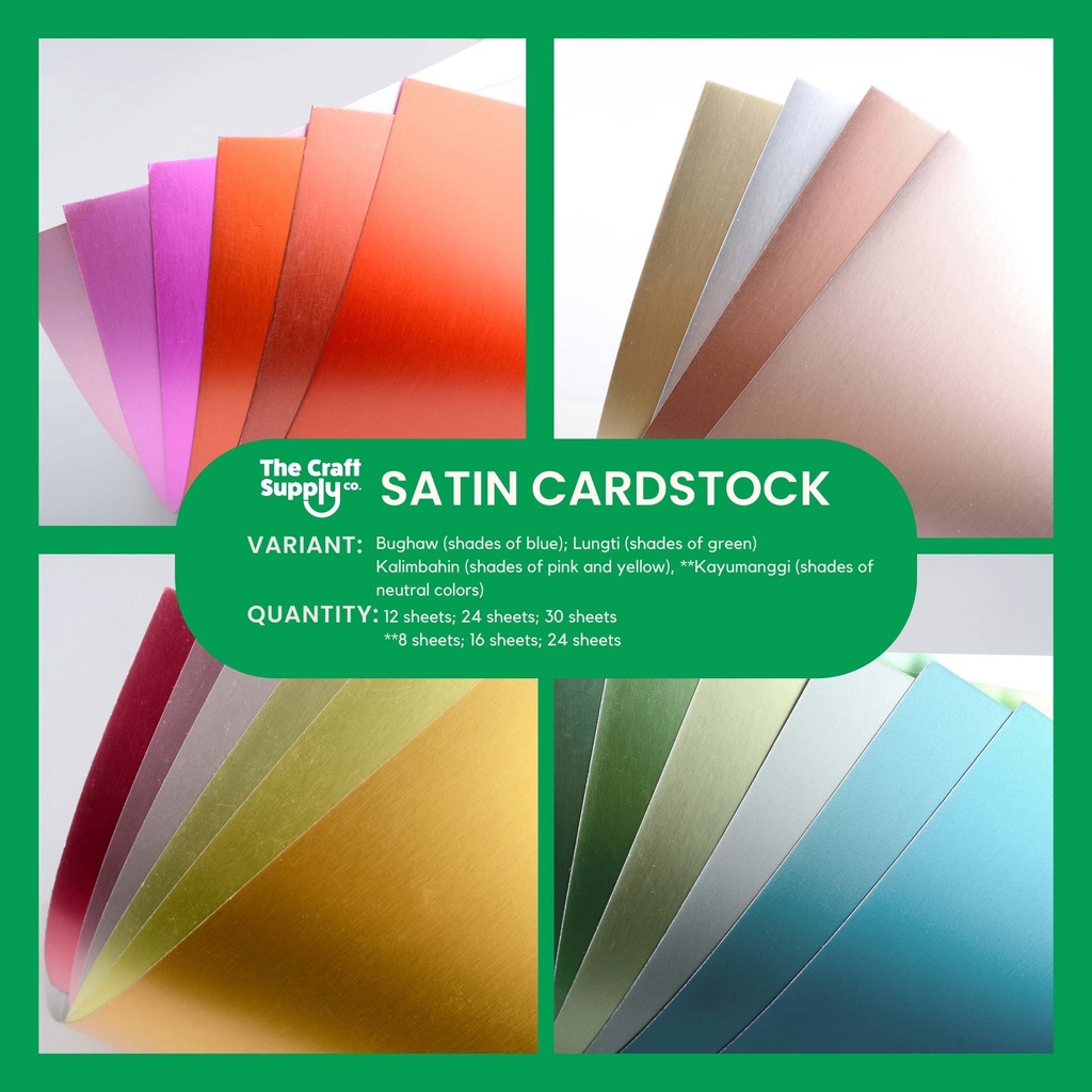 Satin Cardstock MultiColor Pack A4 250gsm Shopee Philippines