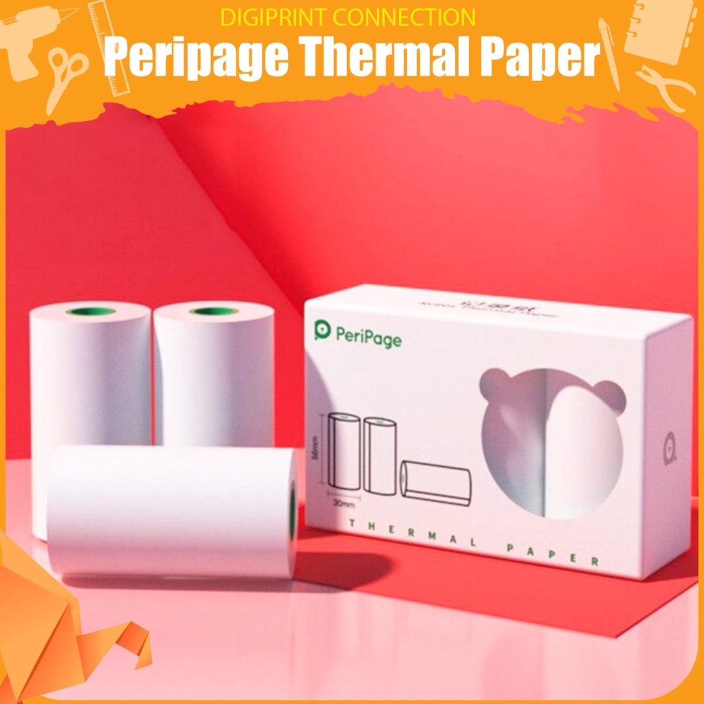 Original Peripage Thermal Paper Label Sticker Translucent Sticker Paper ...