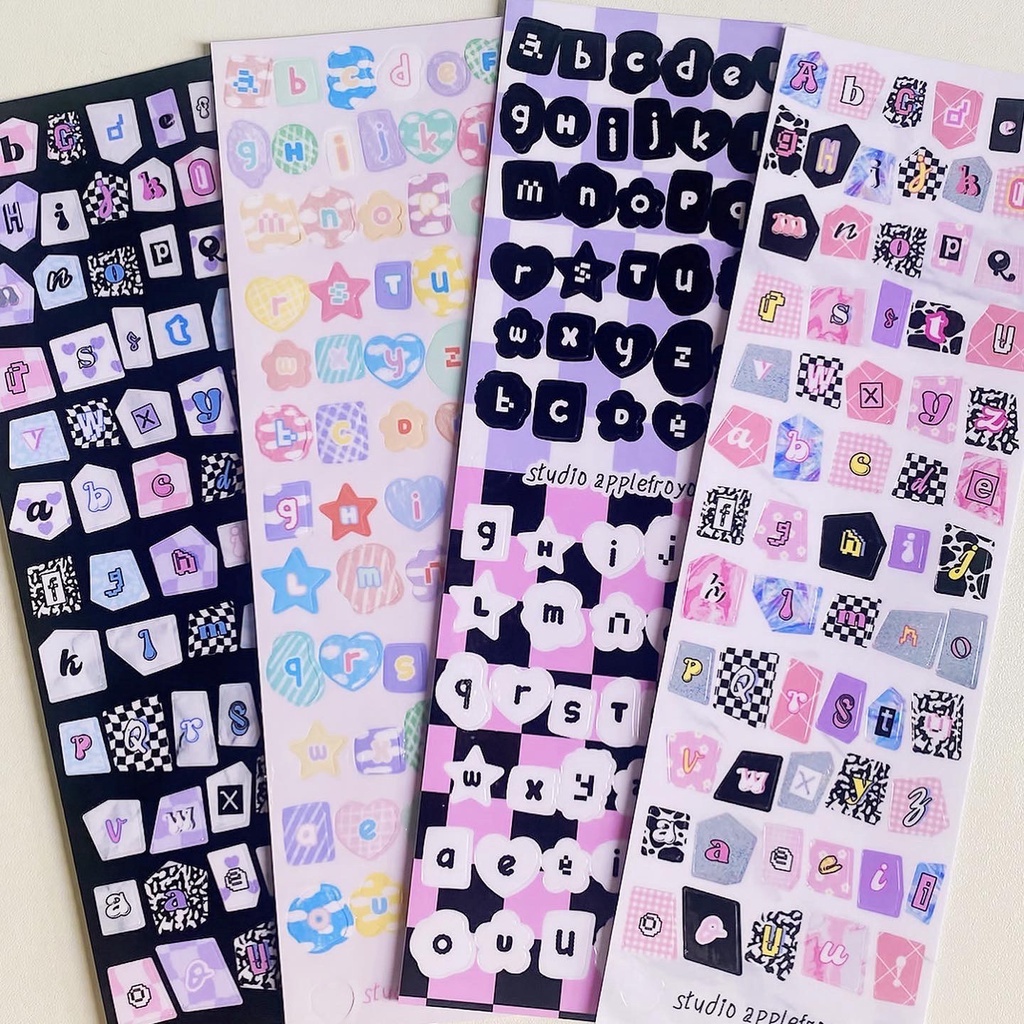 pattern magazine letter stickers for polco deco journal top loader by ...