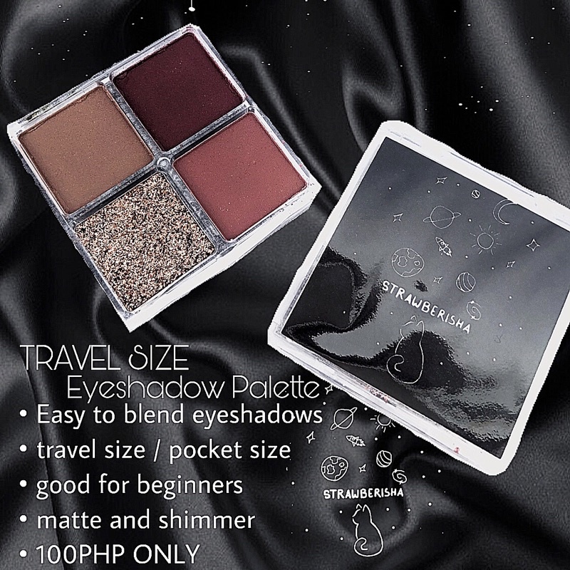 Strawberisha Travel Size Eyeshadow Palette Shopee Philippines