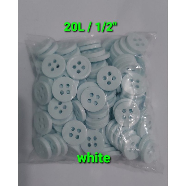 Chalk buttons 18L and 20L sold per 1gross(144pcs) | Shopee Philippines