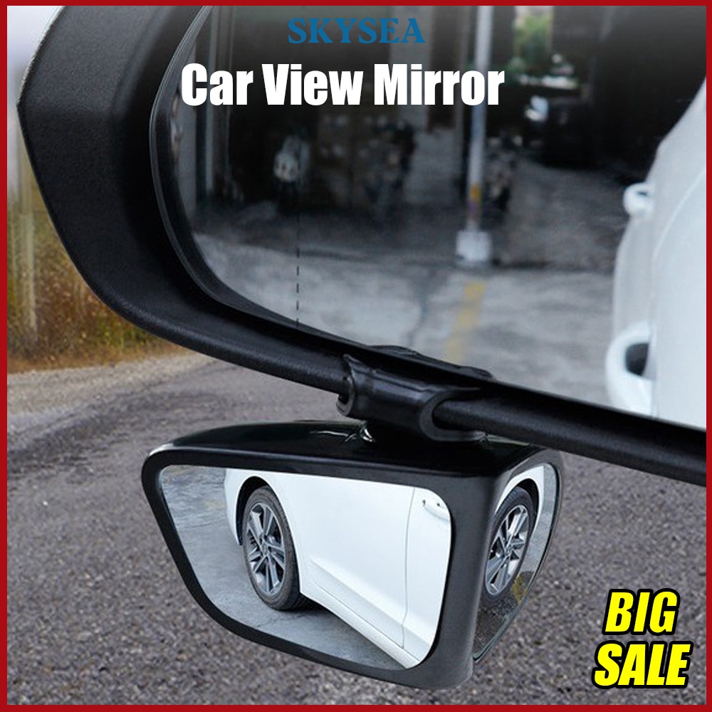 2pcs 360 Degree HD Car Blind Spot Mirror Rotatable Adjustable 2 Side ...