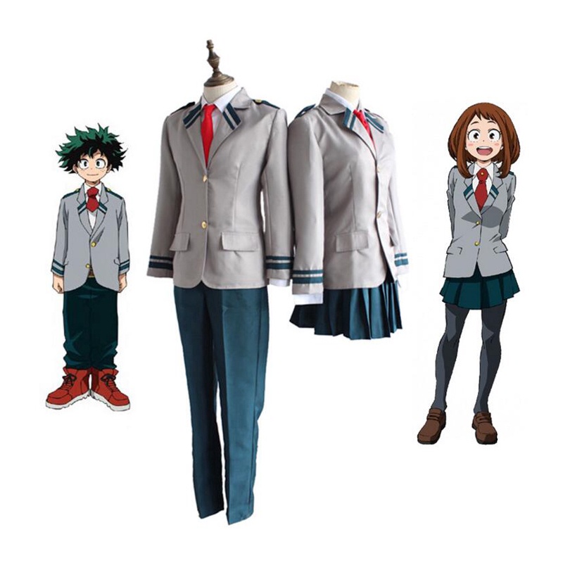 My Hero Cosplay Coat Dress Boku OCHACO URARAKA No Hero Uniforms ...